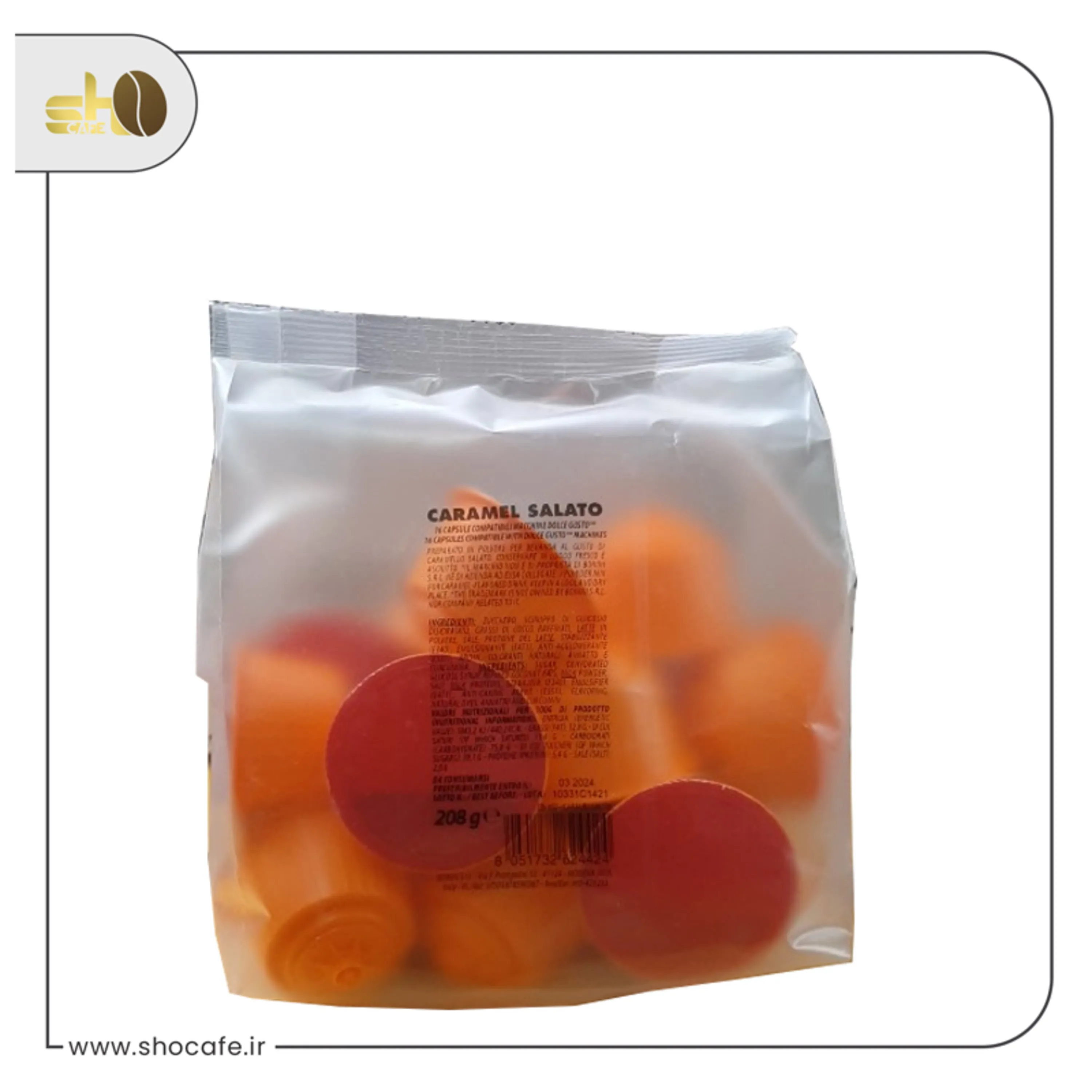 کپسول دولچه گوستوبونینی باطعم کارامل نمکی-16عددی